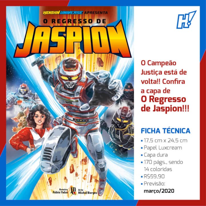 O Regresso de Jaspion | Veja capa e sinopse de mang&aacute; nacional