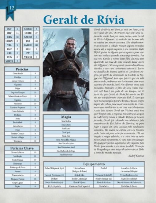 RPG de Mesa de The Witcher ser&aacute; lan&ccedil;ado no Brasil em janeiro