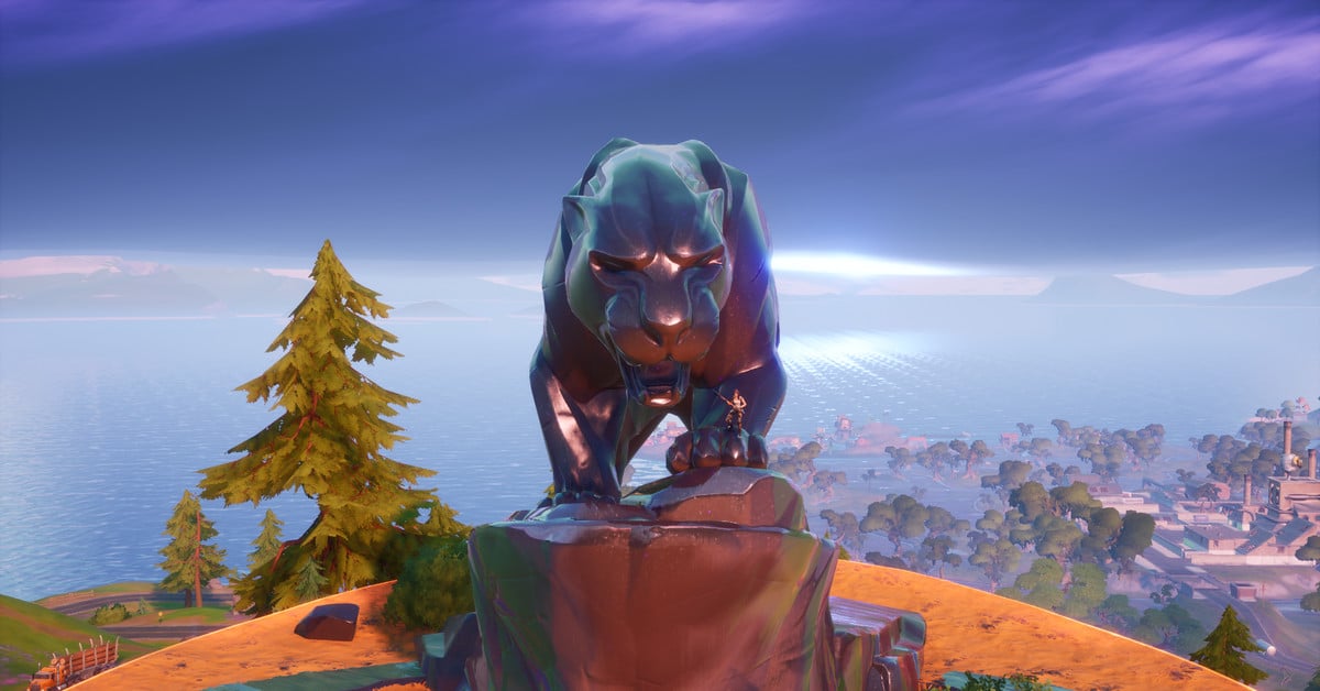 Fortnite tem monumento de Pantera Negra adicionado ao mapa