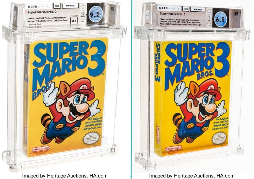 Cartucho raro de Super Mario Bros. 3 &eacute; vendido por 156 mil d&oacute;lares