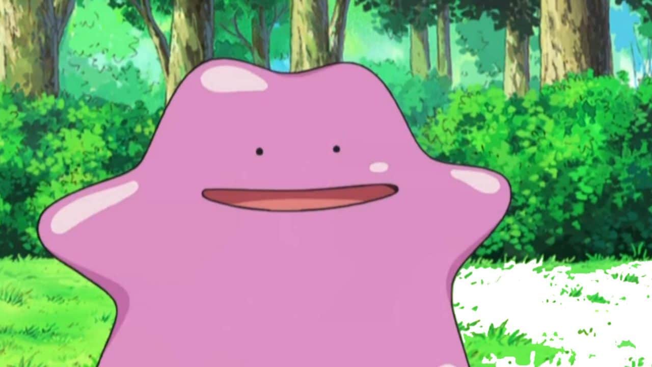 Ditto, simp&aacute;tico Pok&eacute;mon que pode assumir a forma de outras criaturas