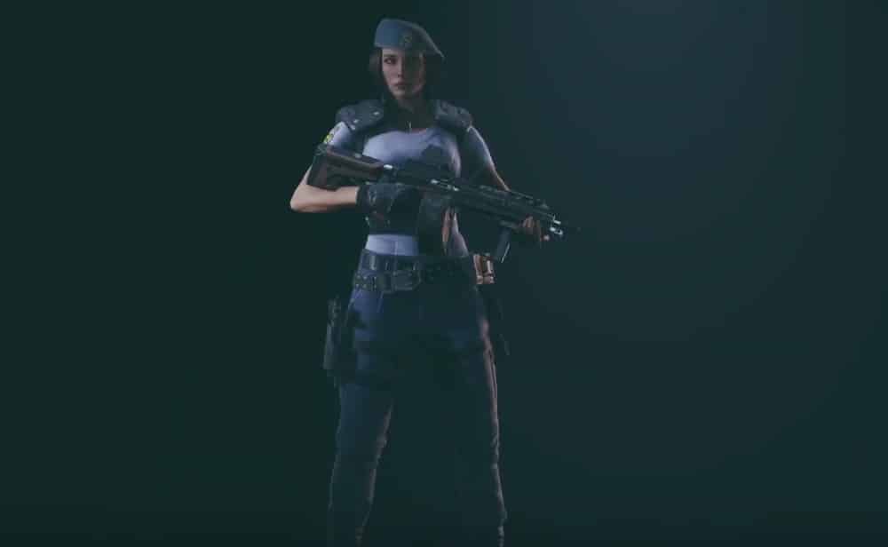 Operadora Zofia, de R6, com o cl&aacute;ssico uniforme de Jill Valentine no primeiro Resident Evil.