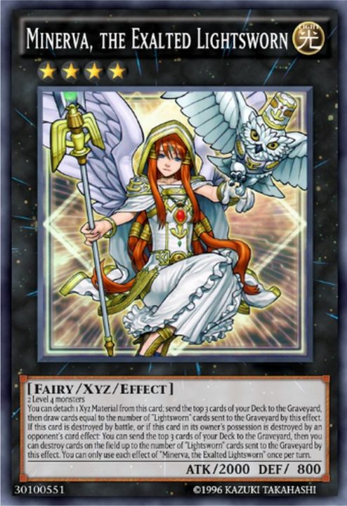 Carta Minerva the Exalted Lightsworn de Yu-Gi-Oh