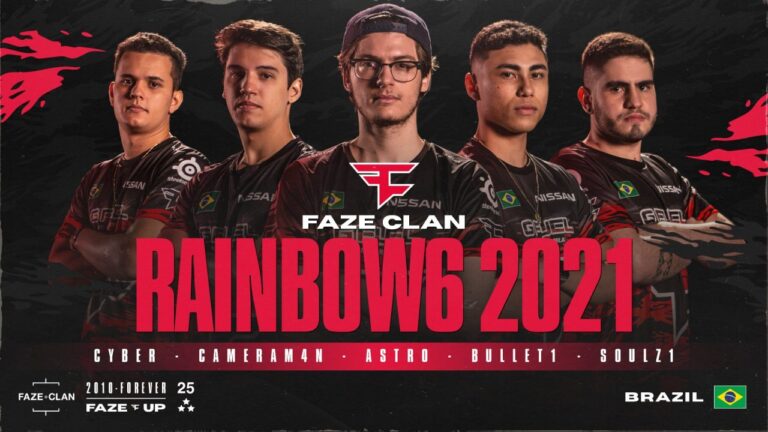 R6: FaZe anuncia line-up com quarteto ex-MIBR