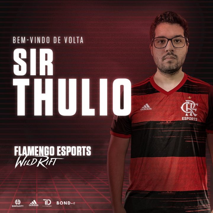 SirThulio &eacute; o coach da equipe de Wild Rift do Flamengo