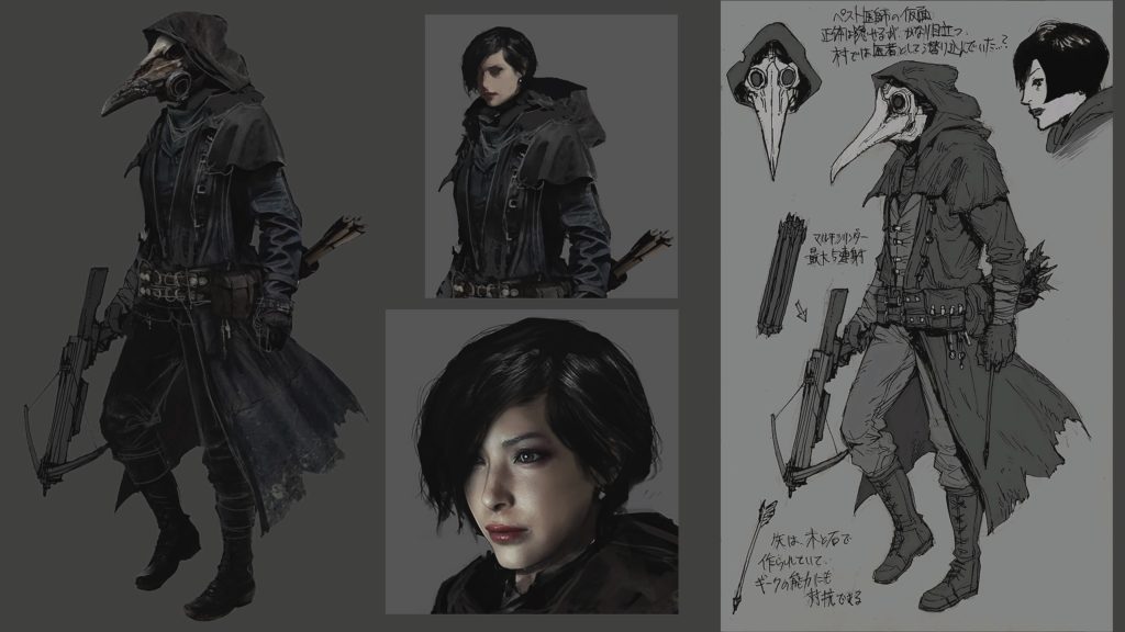 Artes conceituais mostram Ada Wong em Resident Evil Village