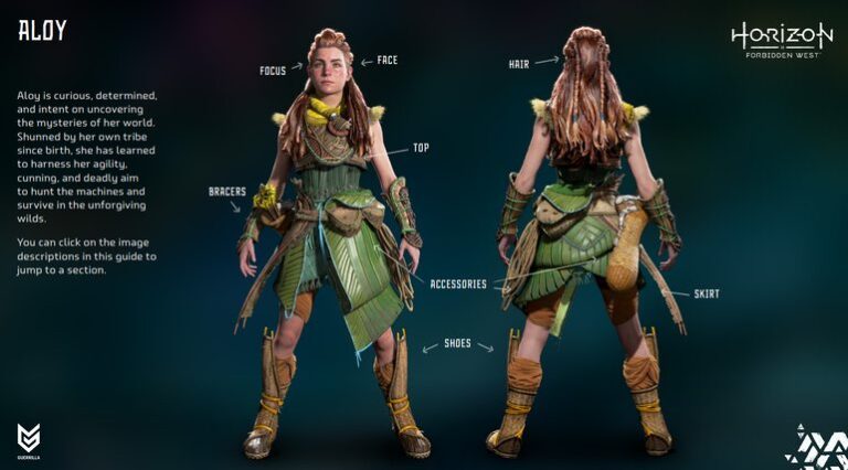 Guerrilla Games divulga guia completo para cosplay de Aloy