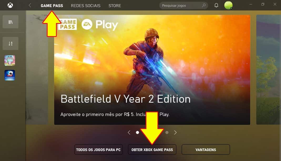 Como obter o Xbox Game Pass pelo PC para baixar os jogos gr&aacute;tis.. 