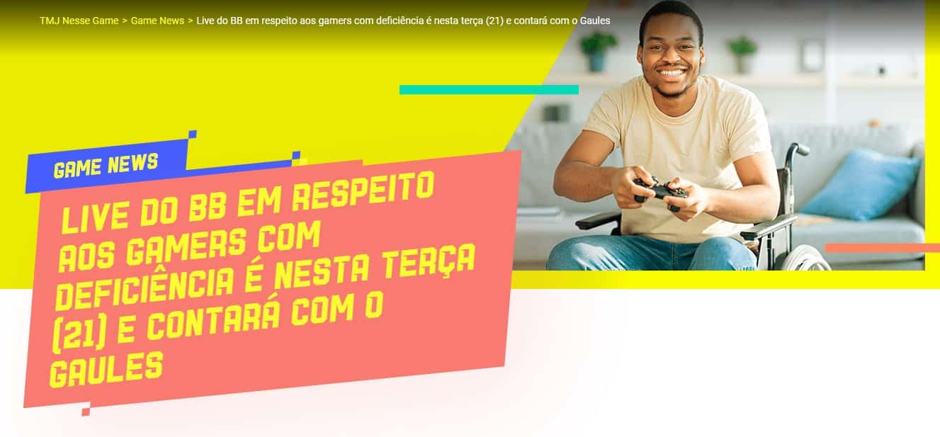 BB realiza live beneficente para o Dia Nacional de Luta da Pessoa com Defici&ecirc;ncia