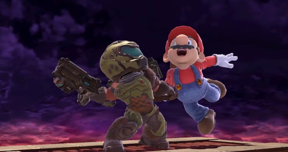 Doomguy skin in Super Smash Bros Ultimate
