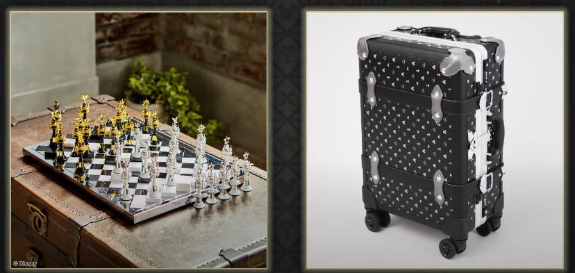 Tabuleiro e case de xadrez em design de Kingdom Hearts