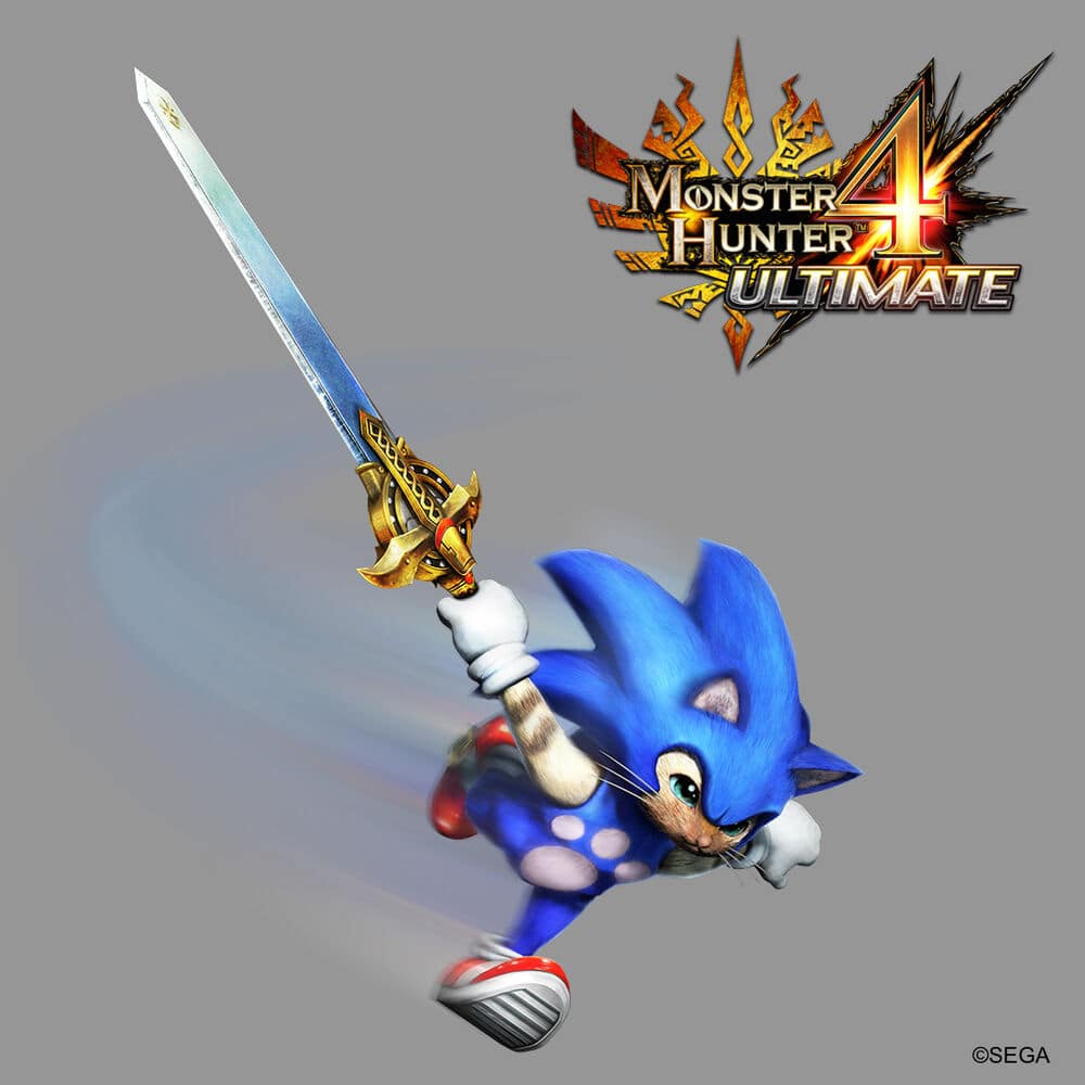 Sonic surge em colabora&ccedil;&atilde;o no jogo Monster Hunter Rise