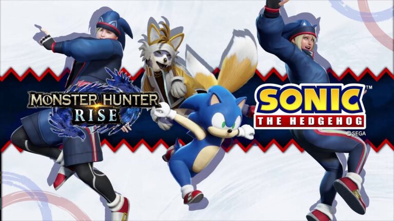 Sonic surge em colabora&ccedil;&atilde;o no jogo Monster Hunter Rise
