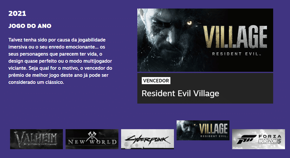 Steam Awards 2021: conhe&ccedil;a os melhores jogos eleitos pelos usu&aacute;rios