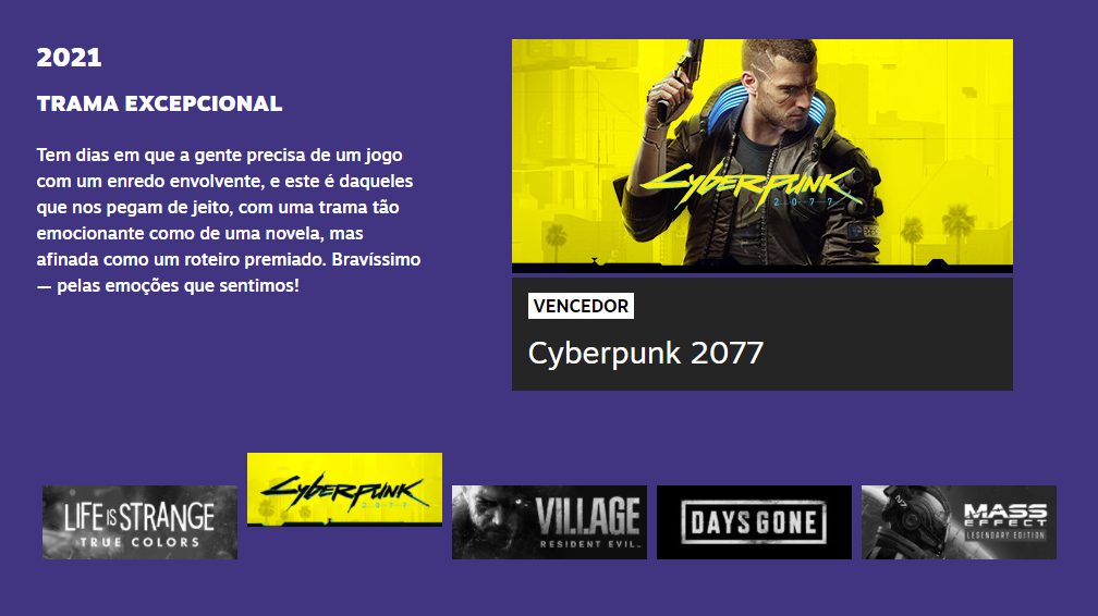 Steam Awards 2021: conhe&ccedil;a os melhores jogos eleitos pelos usu&aacute;rios