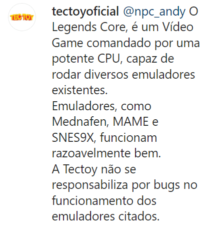 TecToy: novo console &eacute; capaz de rodar emuladores, confirma empresa