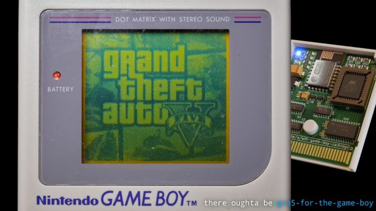 Youtuber impressiona ao rodar GTA V no Game Boy original