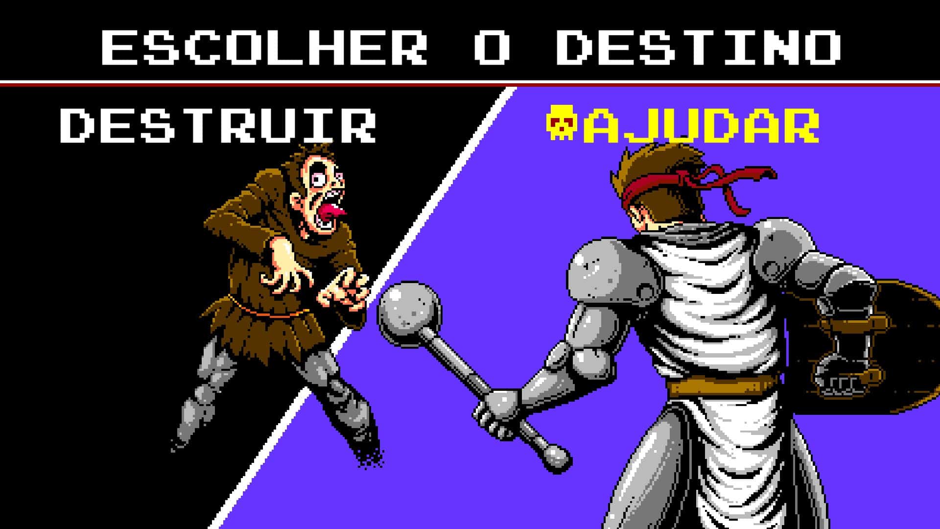 Tela de tomada de decis&atilde;o em Infernax