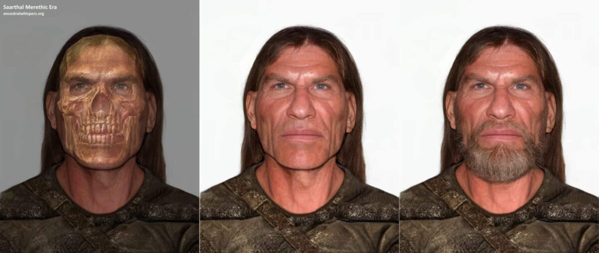 Projeto mostra como seria rosto humano de esqueleto de Skyrim