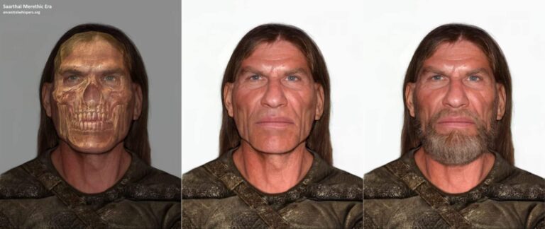 Projeto mostra como seria rosto humano de esqueleto de Skyrim