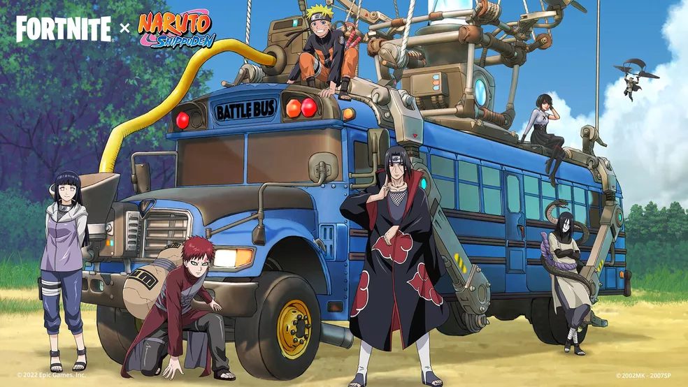 Fortnite ganha novas skins de Naruto
