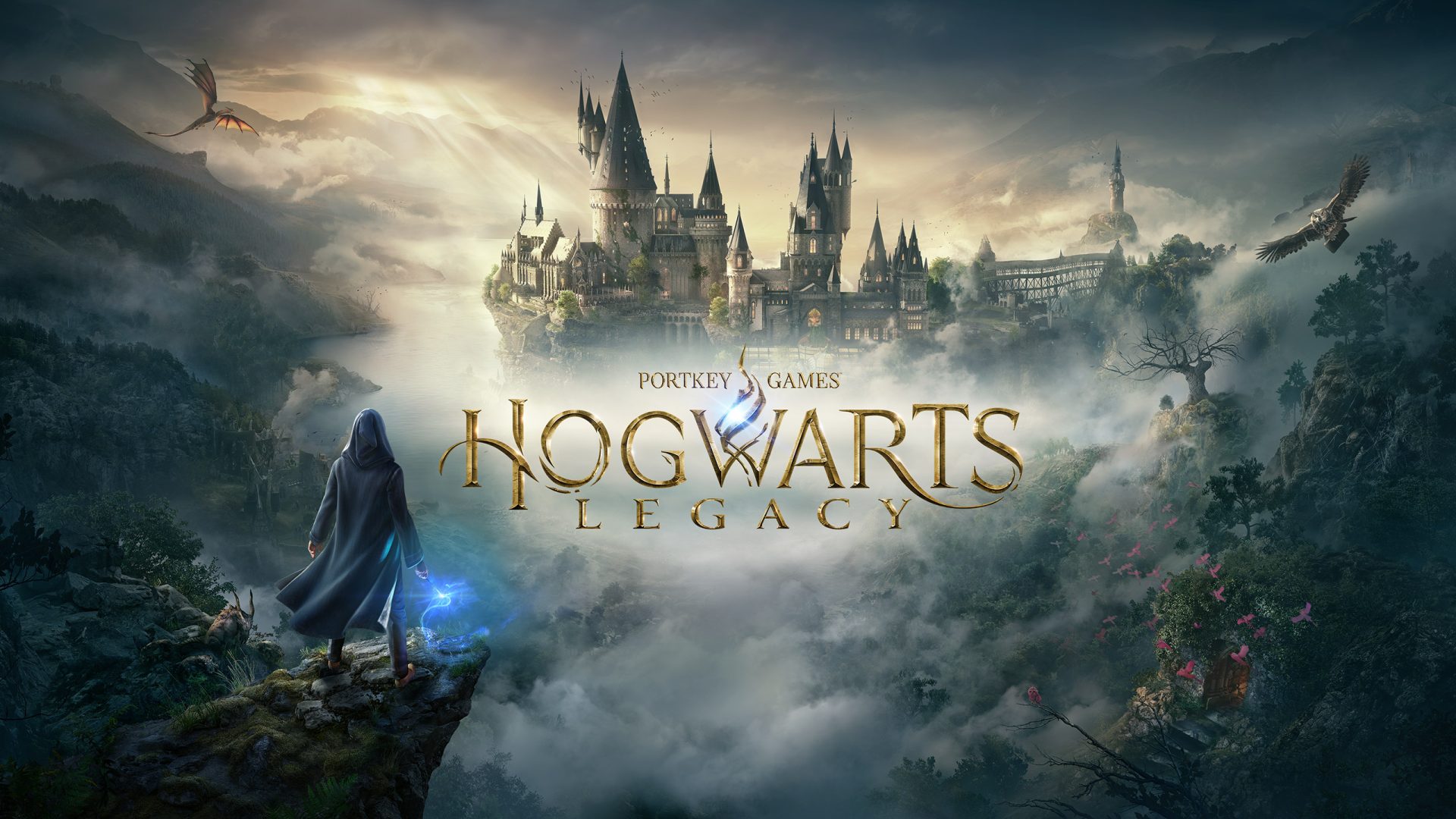 Imagem com a capa de Hogwarts Legacy
