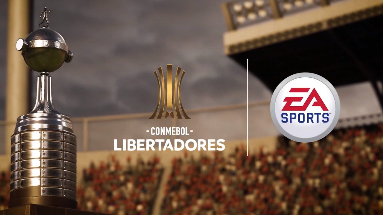 Imagem promocional da CONMEBOL Libertadores em FIFA