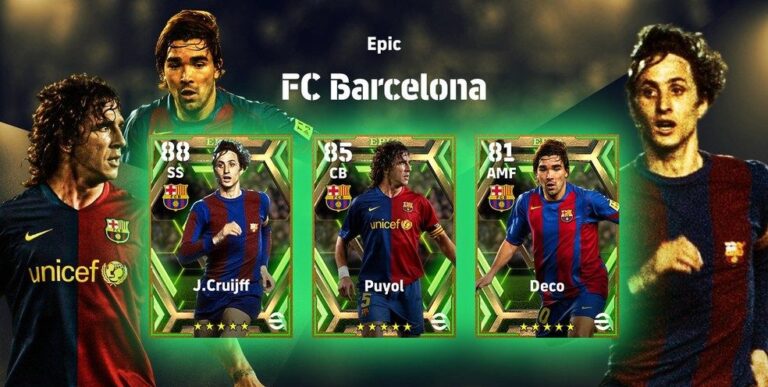 Como usar as cartas especiais do Barcelona no e-Football 2023