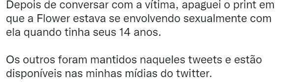 LOL: Flower &eacute; desligada da paiN ap&oacute;s acusa&ccedil;&otilde;es de pedofilia
