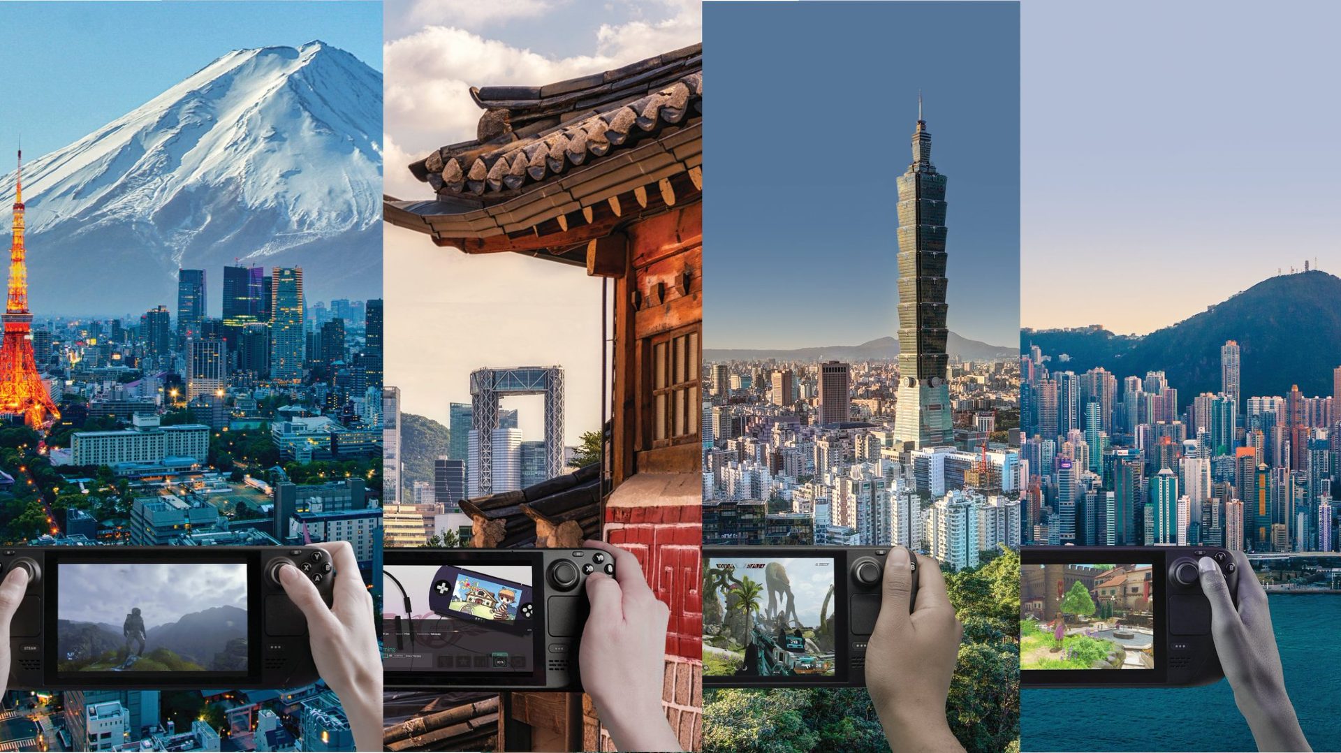 Imagem promocional do Steam Deck