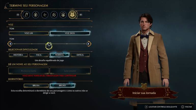 Hogwarts Legacy permite a cria&ccedil;&atilde;o de personagens trans