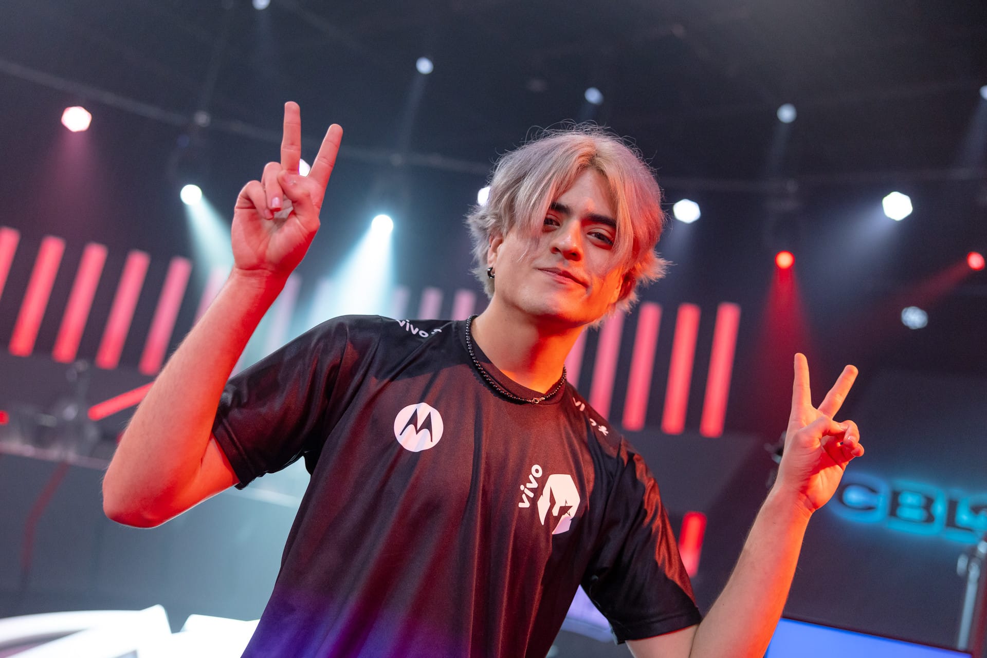 Foto de Grell, ca&ccedil;ador da Vivo Keyd Stars, no CBLOL 2023