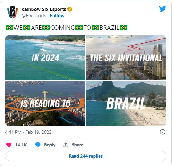 Six Invitational 2024: Brasil pode ter bateria na torcida