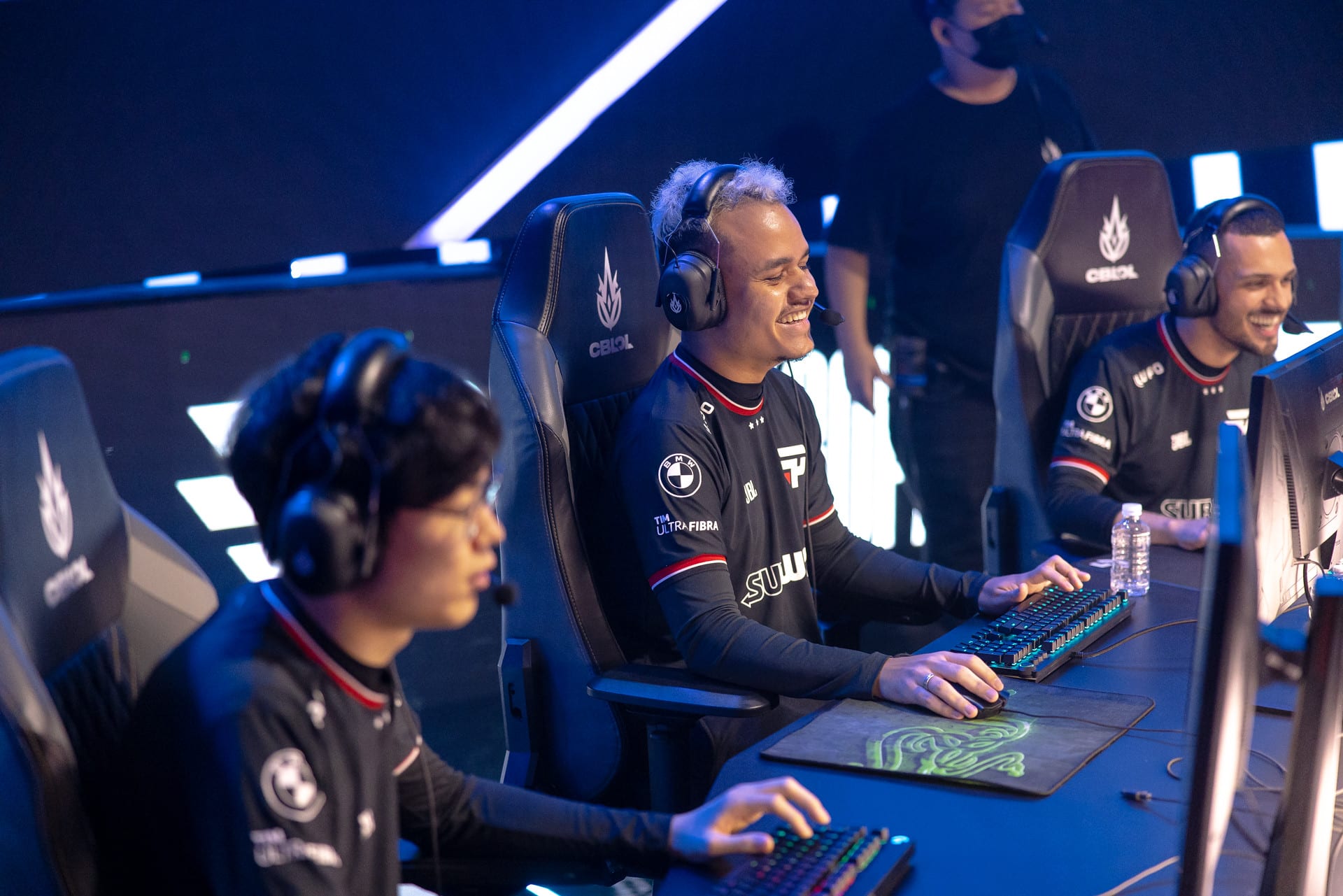 Foto de jogadores da paiN Gaming no CBLOL 2023