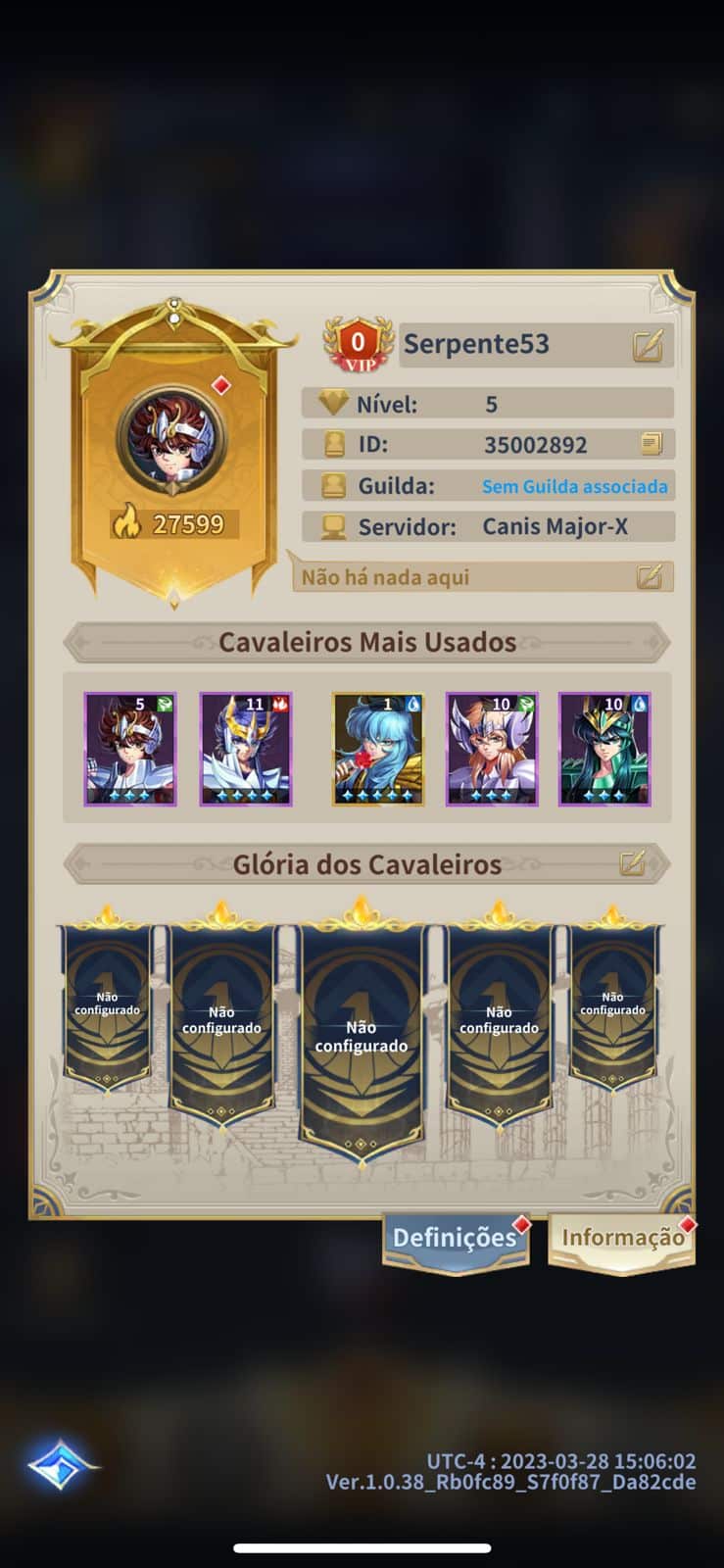 Como resgatar c&oacute;digos em Saint Seiya Legends of Justice