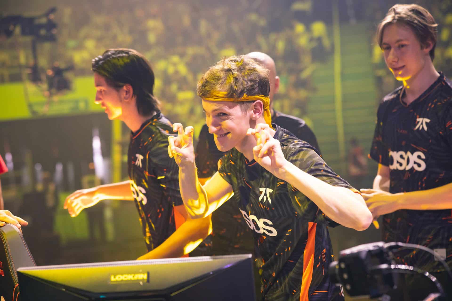 Foto de Boaster, jogador da Fnatic, no VALORANT LOCK//IN 2023