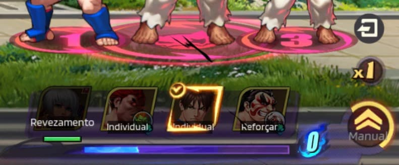 Street Fighter Duel modo manual.