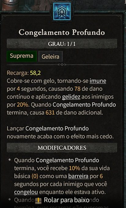 Diablo IV Mago Habilidade