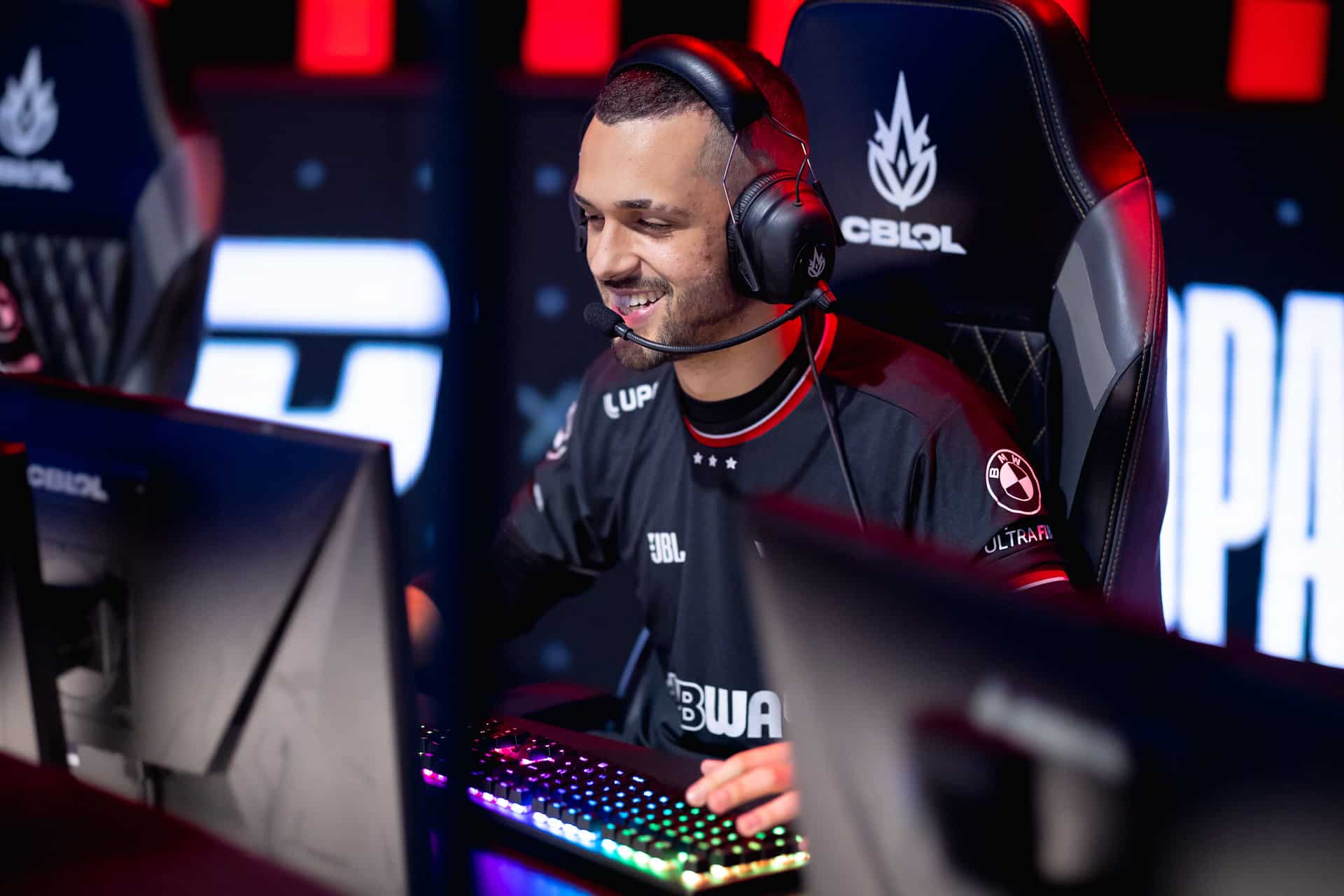 Foto de dyNquedo, da paiN Gaming, no CBLOL 2023