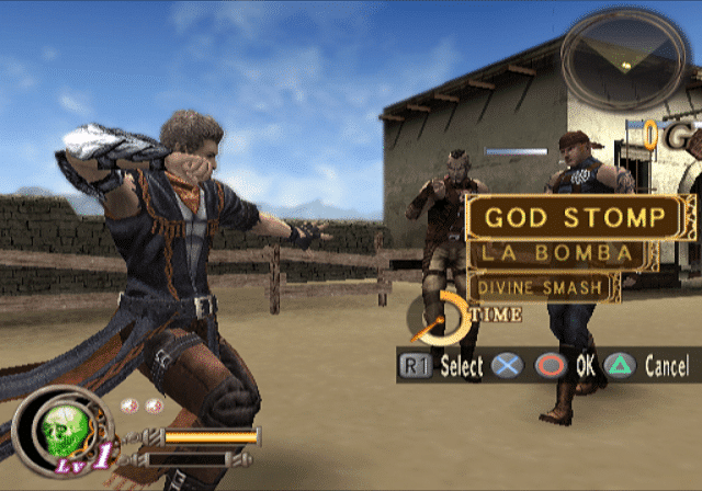 Imagem da gameplay de God Hand