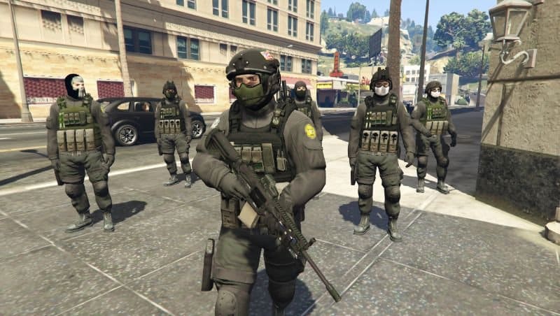 Imagem de um grupo da SWAT - mods para GTA 5 
