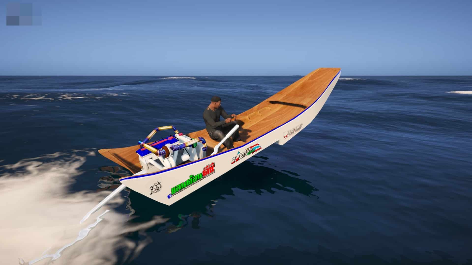 Imagem de um barco em alto mar - mods para GTA5
