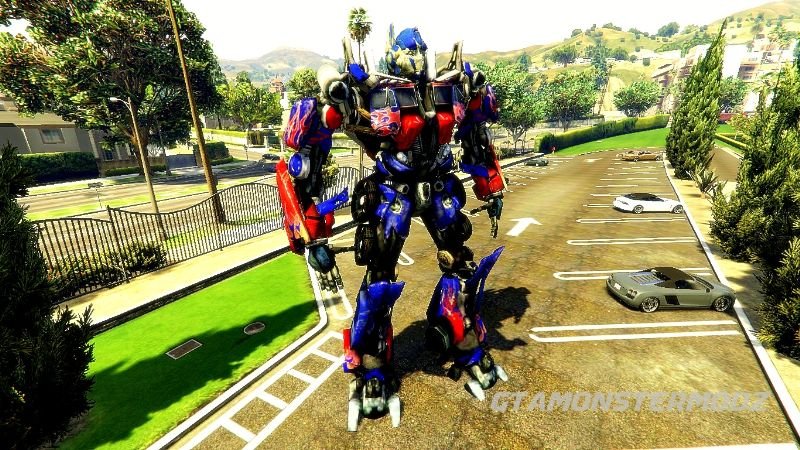 Optimus Prime em Los Santos - mods para GTA 5 