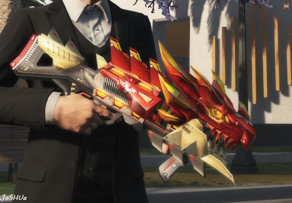 Arma personagelizada CSO Red Dragon Cannon - mods para GTA 5