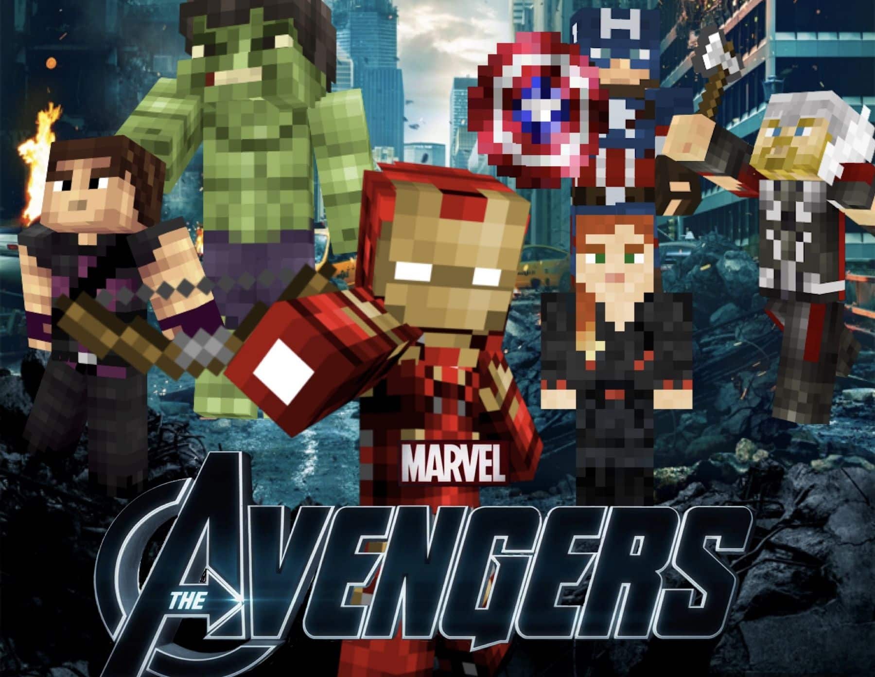 Skins para Minecraft dos Vingadores da Marvel
