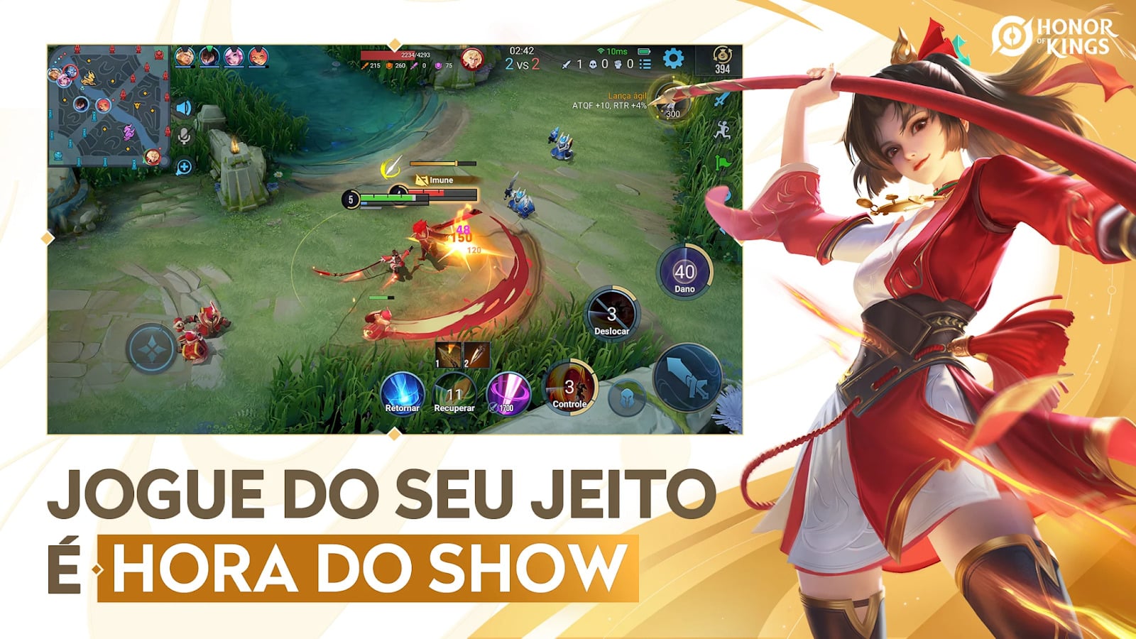 Imagem do jogo Honor of Kings lan&ccedil;ado em 26 de novembro de 2015