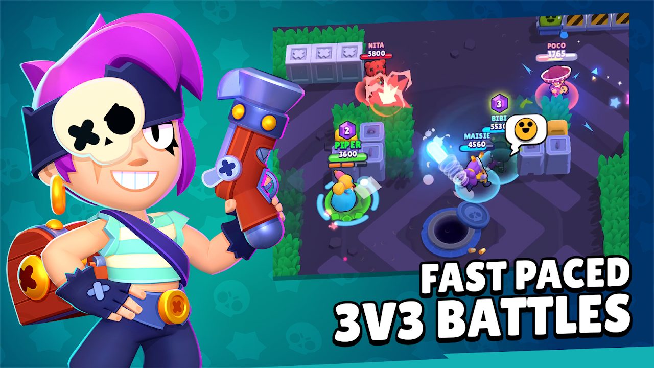 Imagem do jogo Brawl Stars lan&ccedil;ado em 15 de Junho de 2017