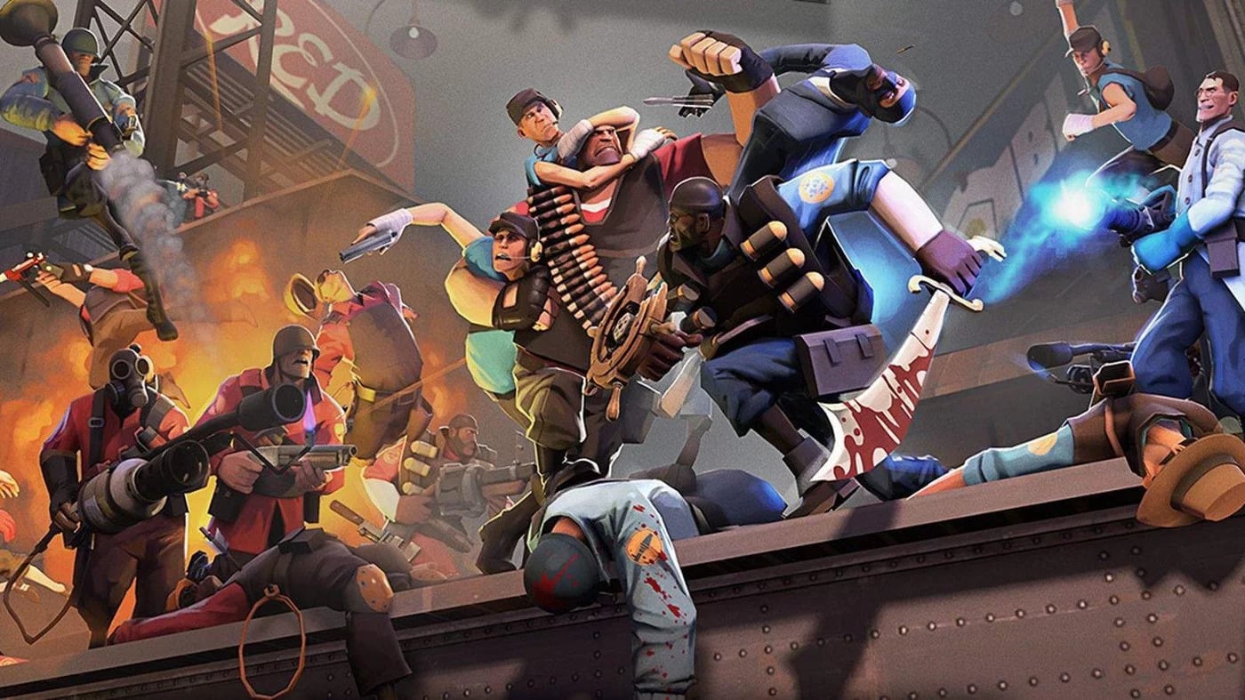 Imagem do jogo Team Fortress 2 lan&ccedil;ado em 10 de outubro de 2007 - 60 Melhores jogos online gr&aacute;tis