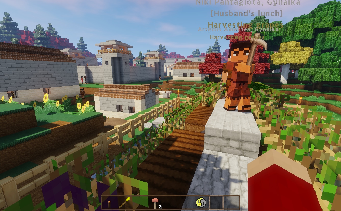 Imagem de um NPC do mod Millenaire - 50 Melhores Mods para Minecraft PC