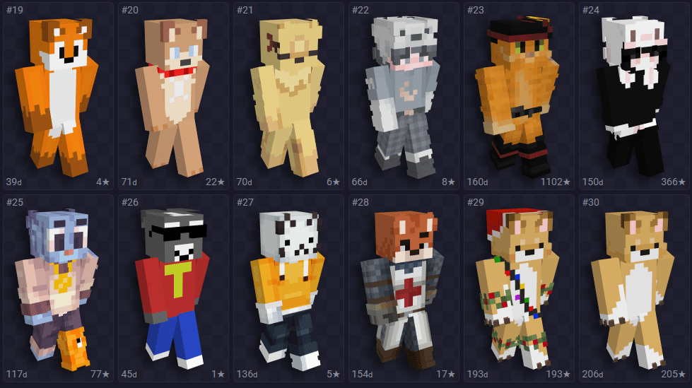 Skins para Minecraft na tem&aacute;tica de animais